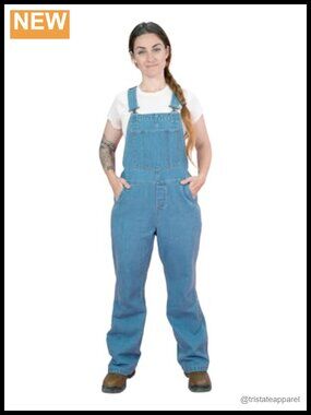 Comfort Fit Bib Overalls Denim Work Utility Gardener